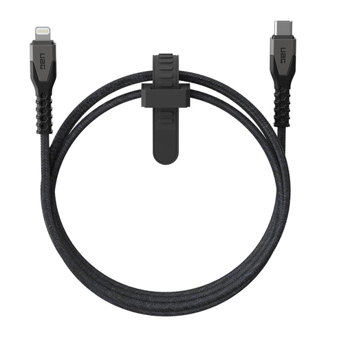 UAG 5 ft. 150cm USB-C to Lightning Kevlar Rugged Charge and Sync Cable 9B4414114030